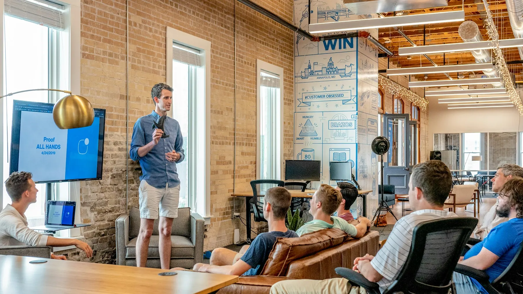 A strategy workshop in progress