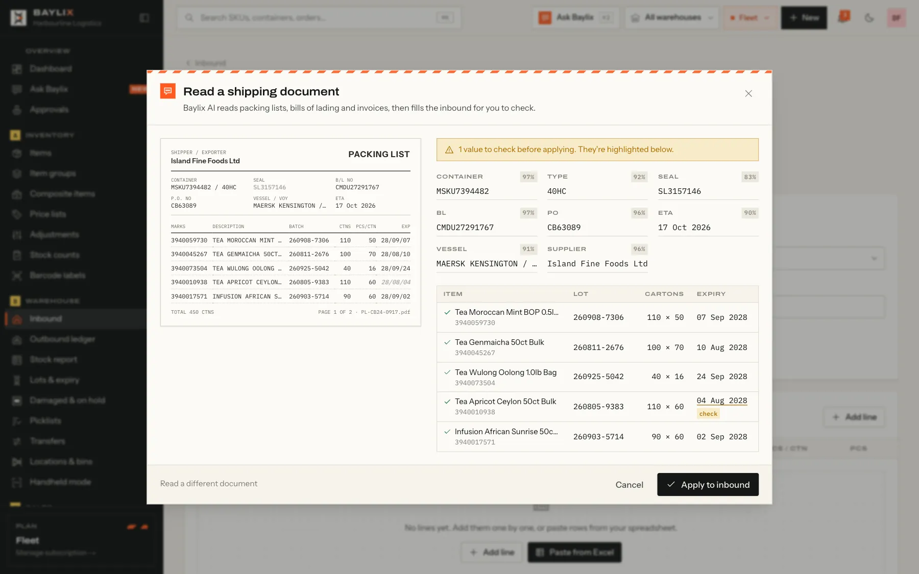 Baylix — Document capture